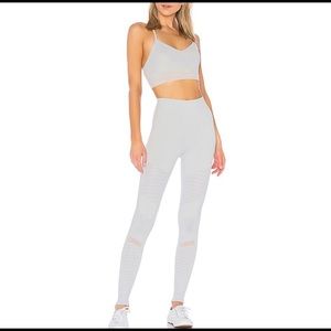 Alo High-waisted moto leggings in Dove Grey Size XS